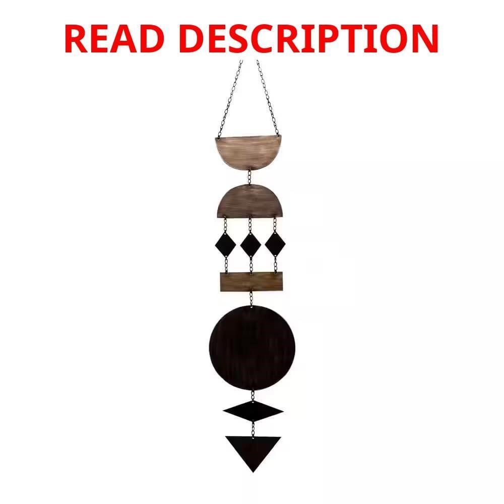 Geometric Metal Hanging Wall D cor 39.75 in. H