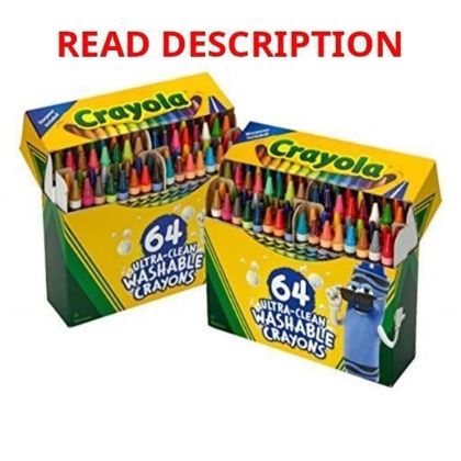 Crayola 2 Packs 64ct Ultra Clean Crayons