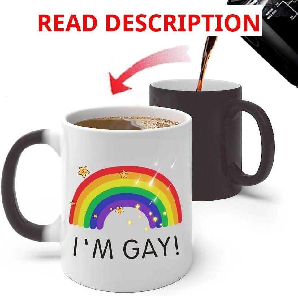 iMiibel Rainbow Heat Change Mug I'm Gay Mug