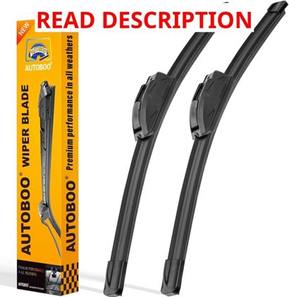 AUTOBOO 26" & 18" Windshield Wipers (2)