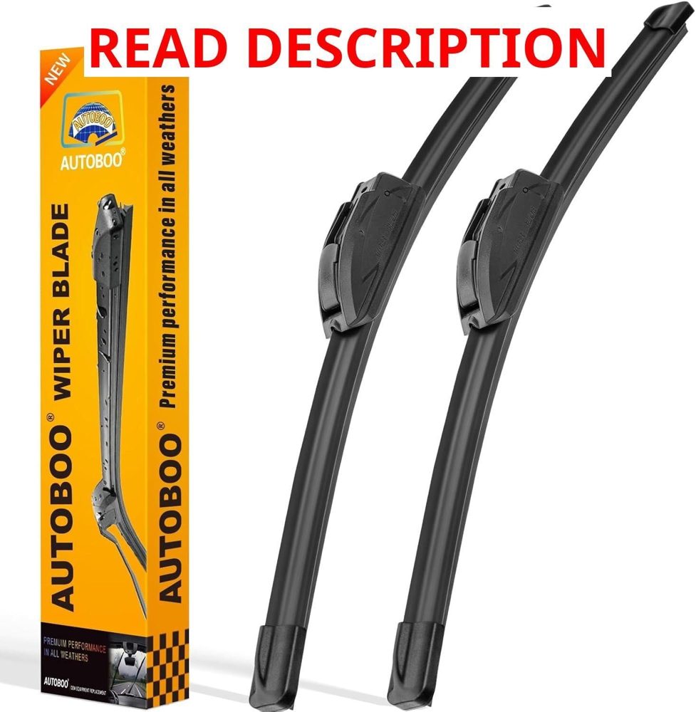 AUTOBOO 26" & 18" Windshield Wipers (2)