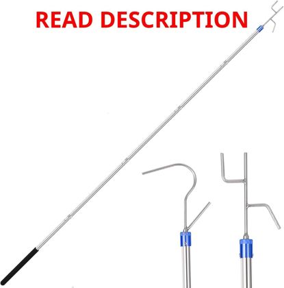 Adjustable Clothes Hook Pole 29"-74"