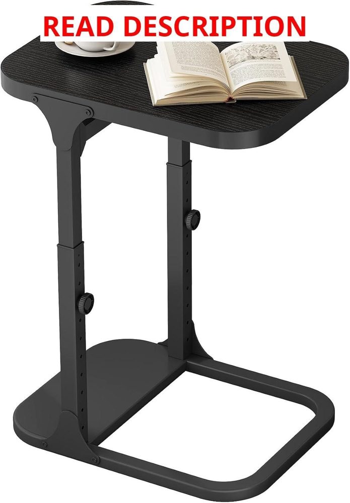 KitstoRack Height Adjustable End Table Black