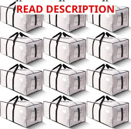HOMESURE 200lb Moving Bags - 12 Pack