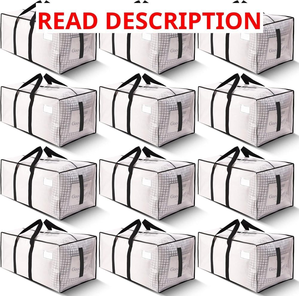 HOMESURE 200lb Moving Bags - 12 Pack