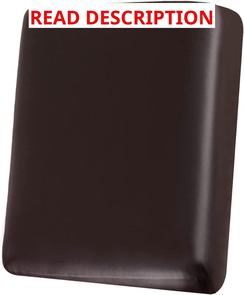 PU Leather Couch Cushion Covers Chocolate