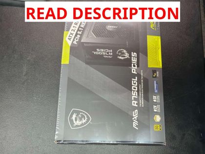 MSI MAG A750GL 750W PCIe 5.1 PSU 80+ Gold