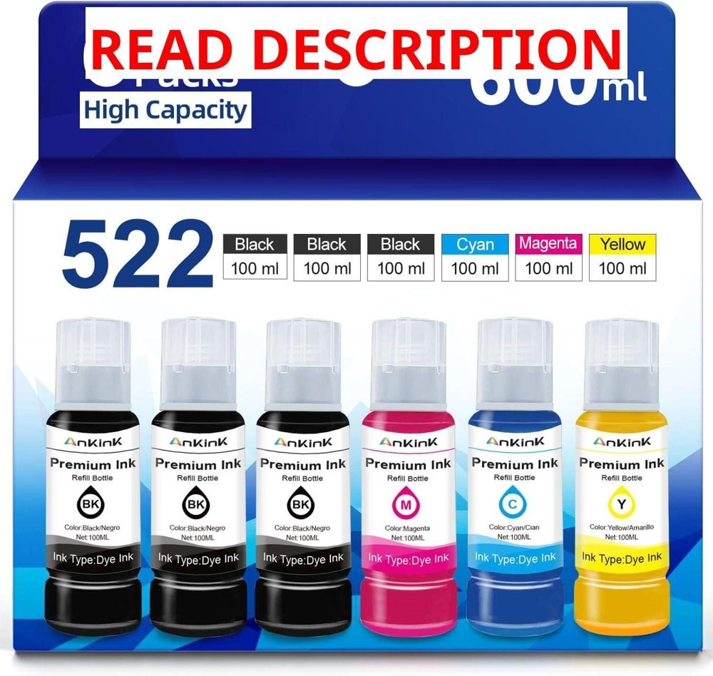 522 High Capacity Ink for Epson 522 ET-2800