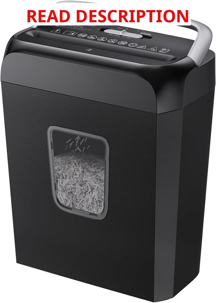 Bonsaii 6-Sheet Cross Cut Shredder P-4