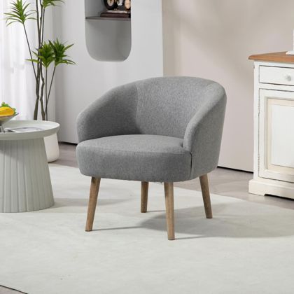 Mainstays Curved Textured Accent Chair Gray