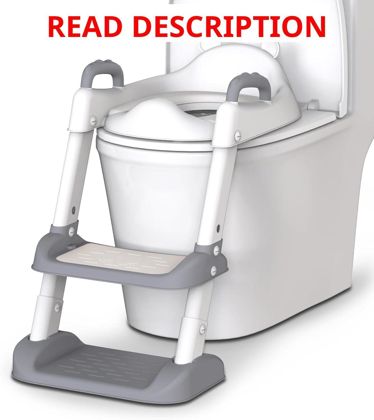 HBTower Potty Seat with Step Stool Grey