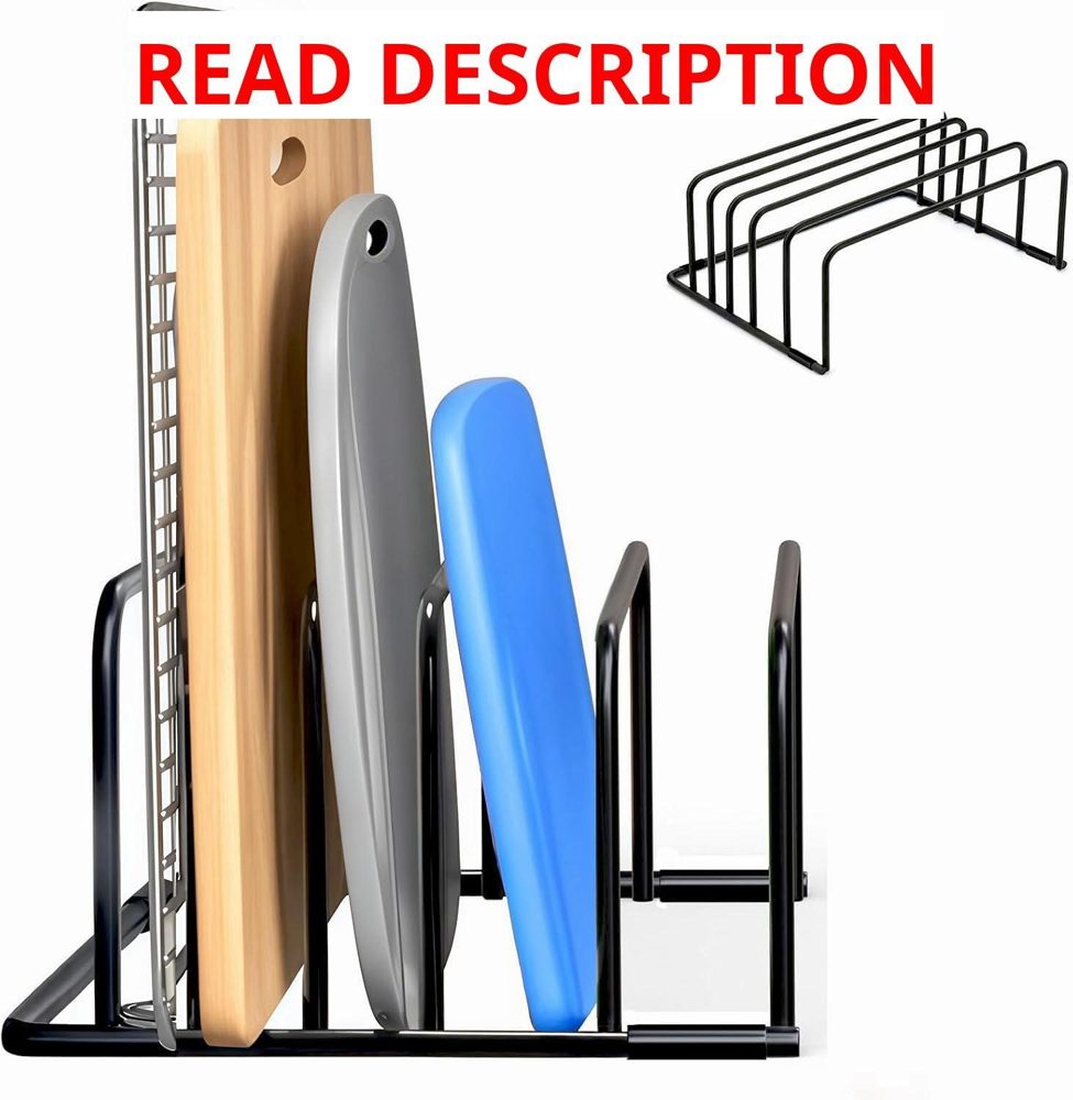Kitchen Cutting Board Organizer Rack 5-Slot