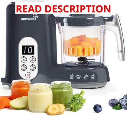 Grownsy Baby Food Maker: Steamer & Blender