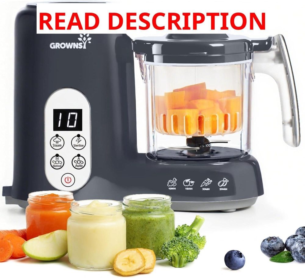 Grownsy Baby Food Maker: Steamer & Blender