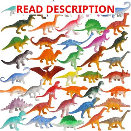 FINGOOO 39-Piece Mini Dinosaur Figures