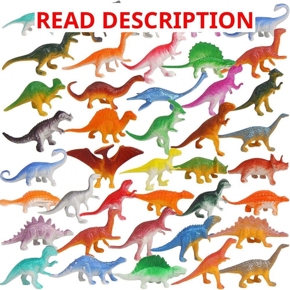 FINGOOO 39-Piece Mini Dinosaur Figures