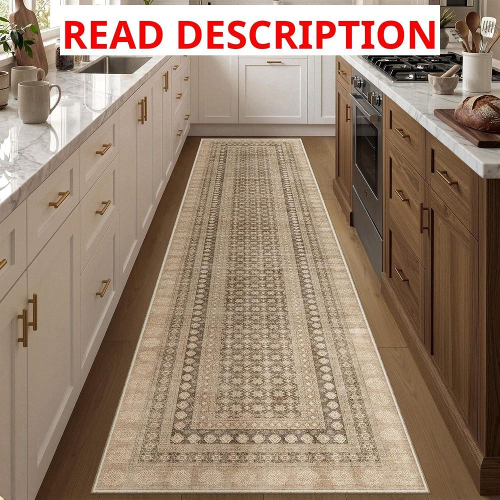 Soalmost Hallway Runner Rug 2x10 Brown