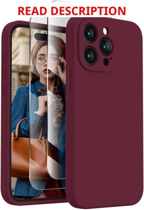 FireNova iPhone 15 Pro Max Case 6.7" Plum 4 Pack