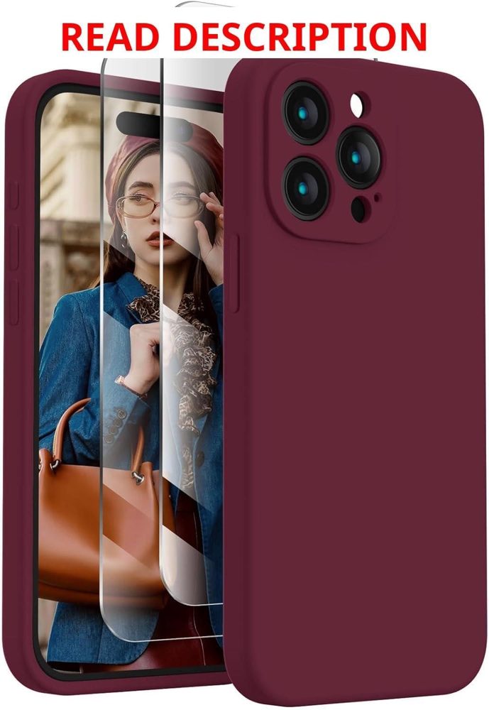 FireNova iPhone 15 Pro Max Case 6.7" Plum 4 Pack