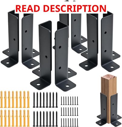 8 Pcs Deck Post Brackets 1.5x1.5 4x4