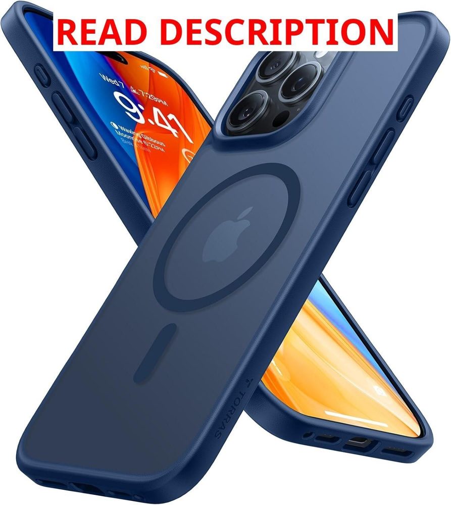 TORRAS Magnetic iPhone 16 Pro Max Case Blue