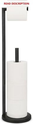 Toilet Paper Holder Stand Rustproof Black