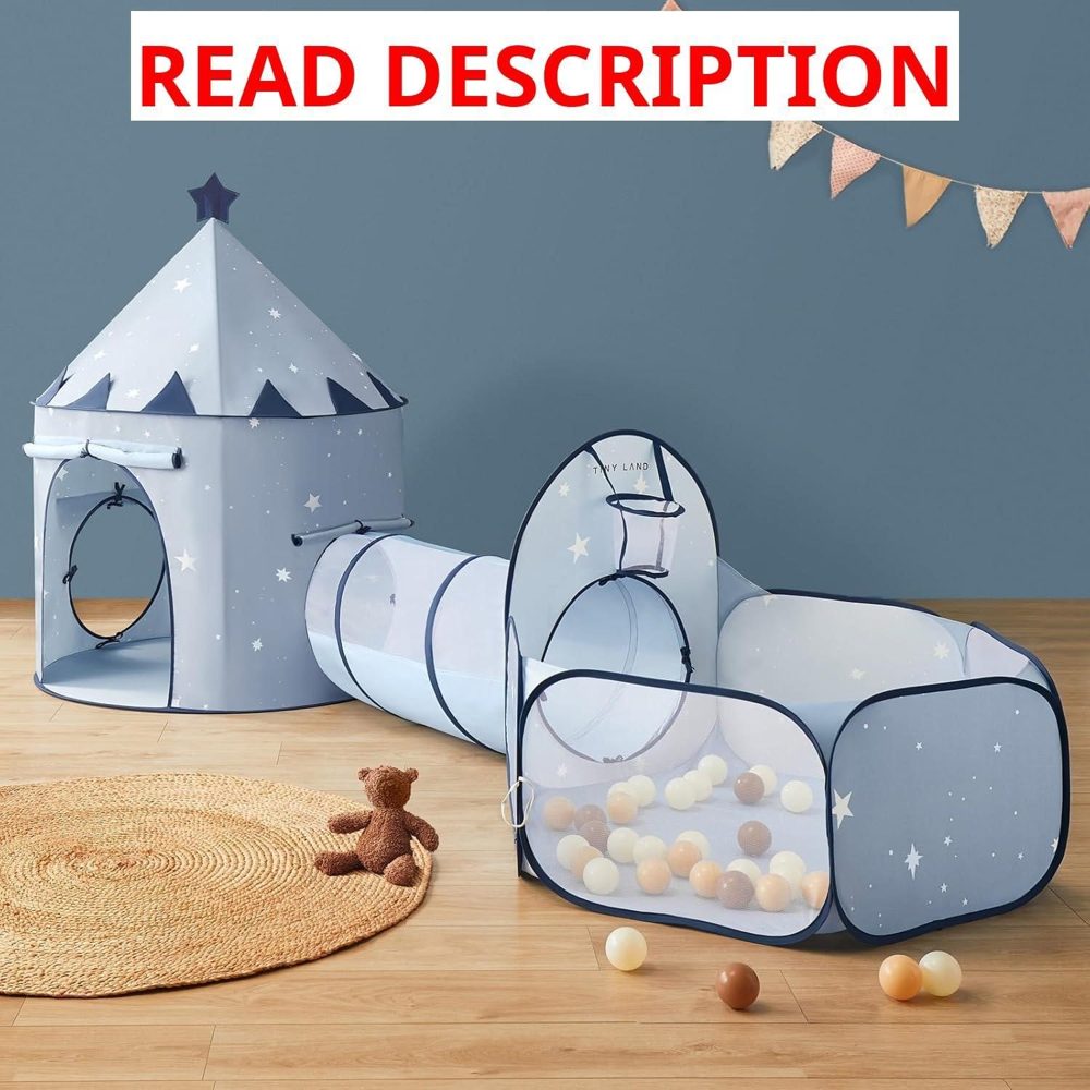 Tiny Land 3-in-1 Play Tunnel Ball Pit Tent