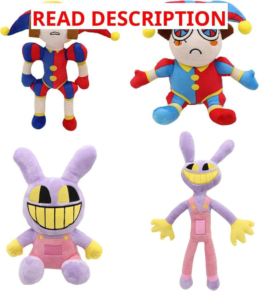 Amazing Digital Circus Plush 4pc Pomni Toy