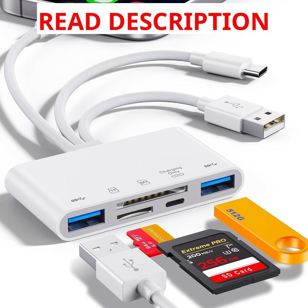 5-in-1 Memory Card Reader with SD/MC Slots