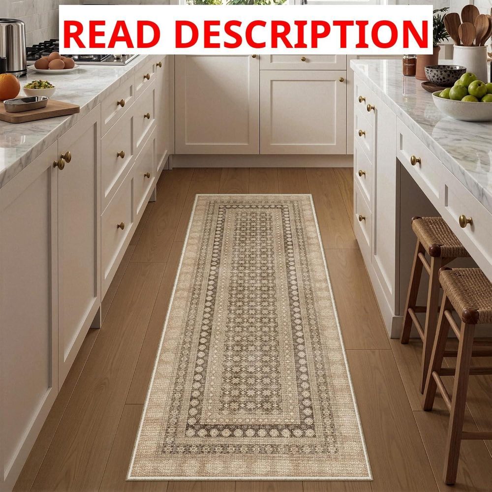 Soalmost 2x6 Kitchen Runner Rug Non-Slip
