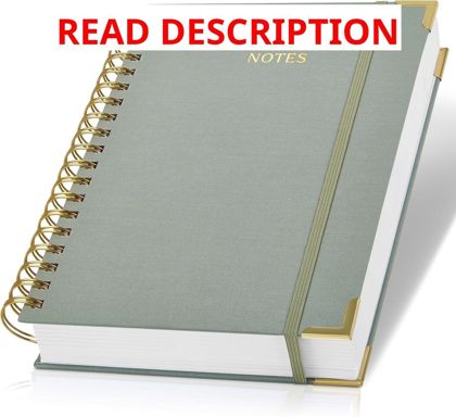 Aesthetic Thick Spiral Notebook in B5 Linen