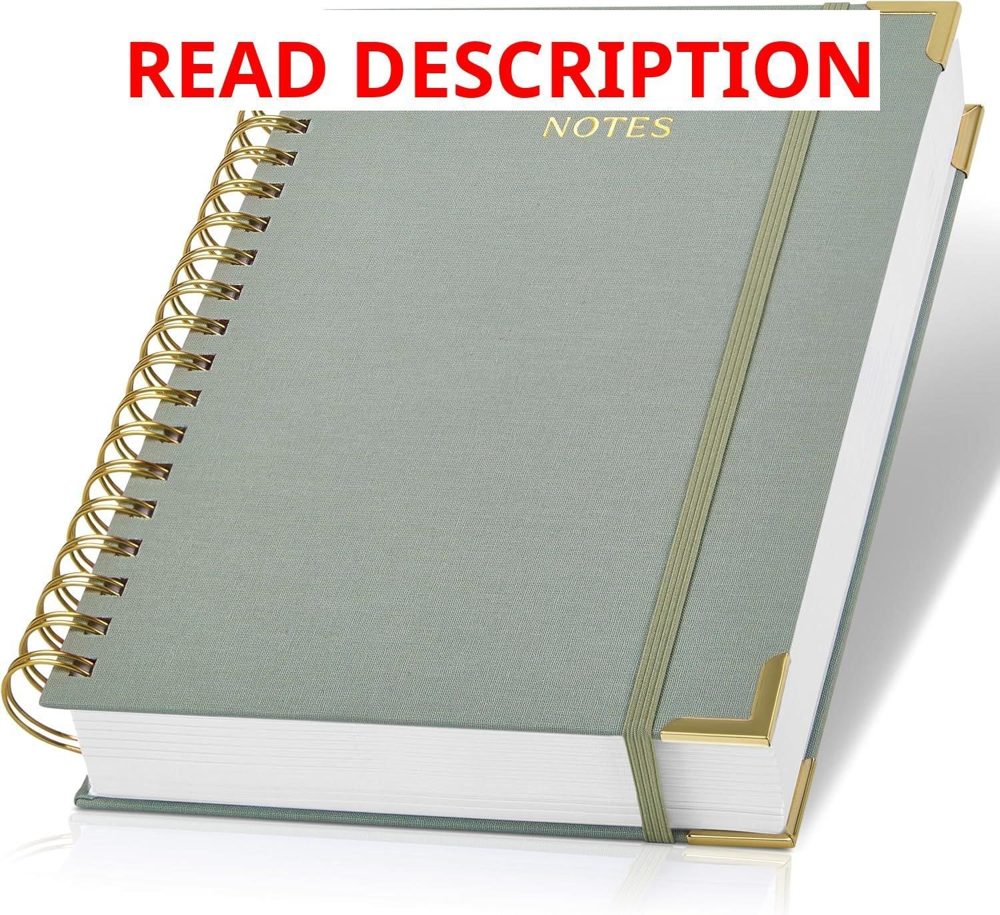 Aesthetic Thick Spiral Notebook in B5 Linen