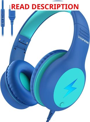 Voopwink Kids Wired Headphones with Mic USB-C
