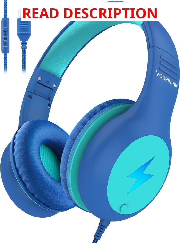 Voopwink Kids Wired Headphones with Mic USB-C
