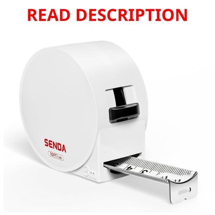 SENDA Tape Measure 15FT/5M Compact White