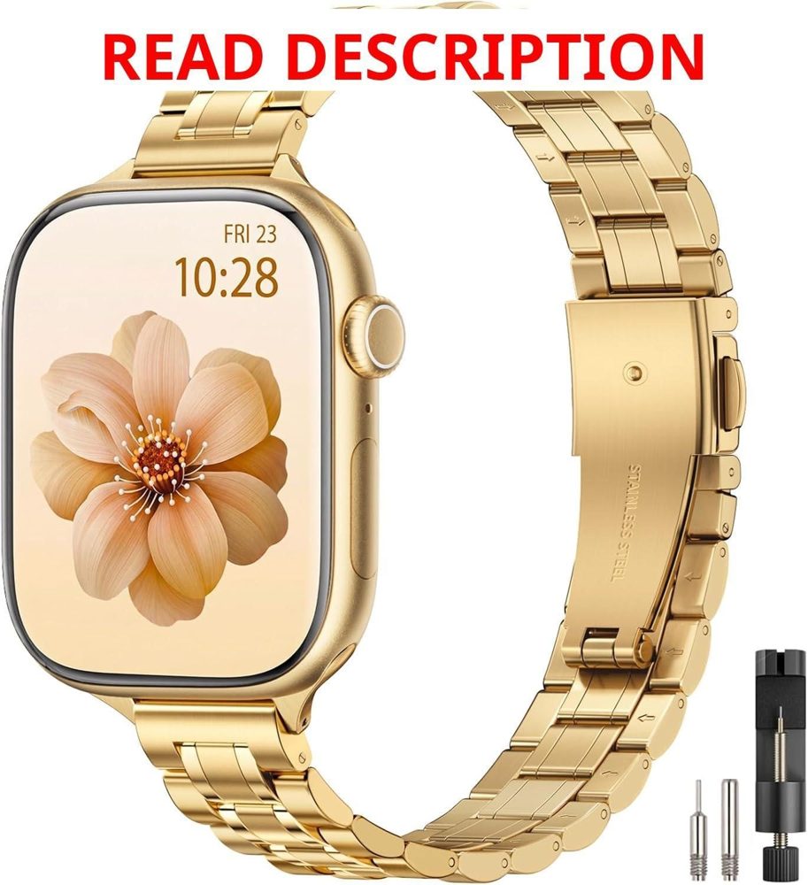 STIROLL Thin Metal Band for Apple Watch