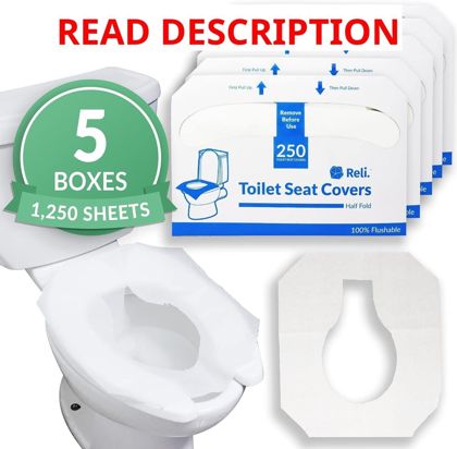 Reli Toilet Seat Covers 1250 Pcs 5x250