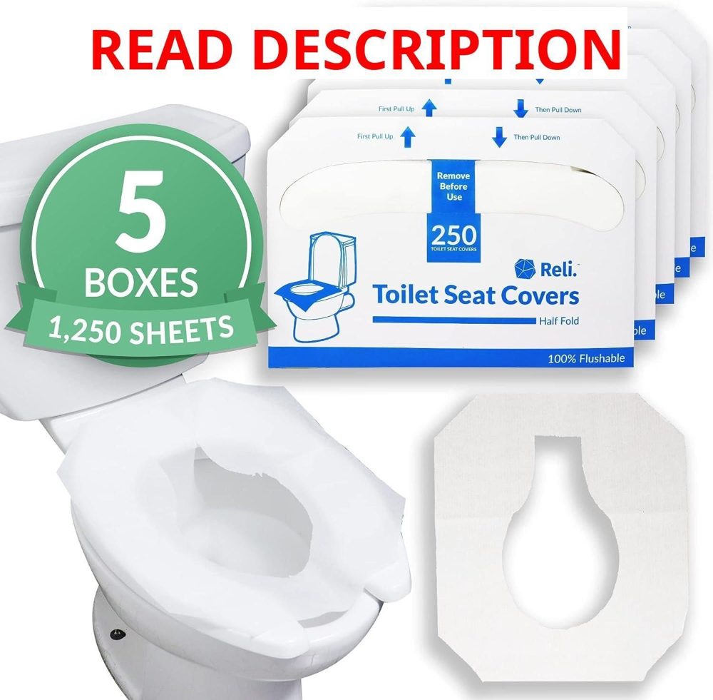Reli Toilet Seat Covers 1250 Pcs 5x250