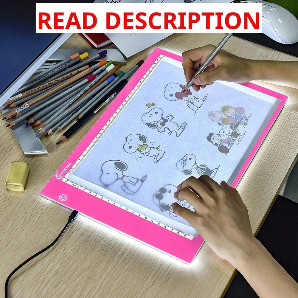 XIAOSTAR Light Box Drawing Pad A4 Pink