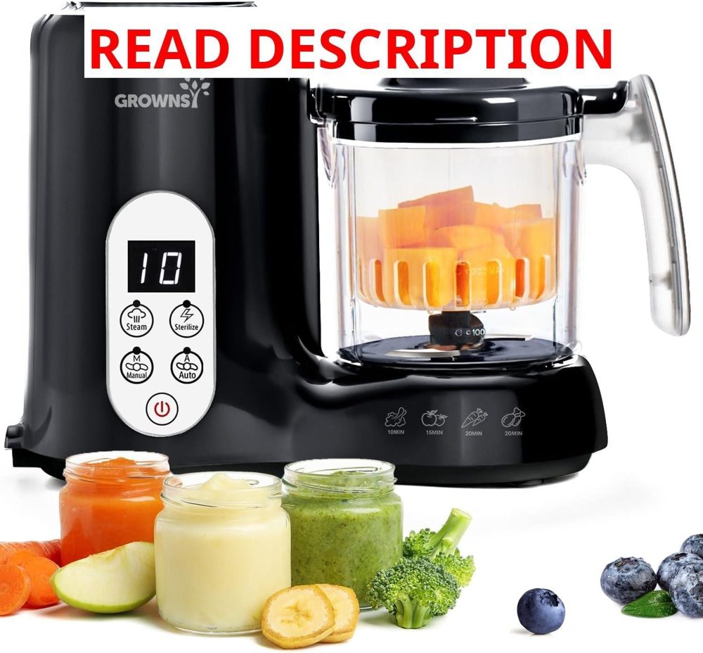 Grownsy Baby Food Maker Steamer & Blender