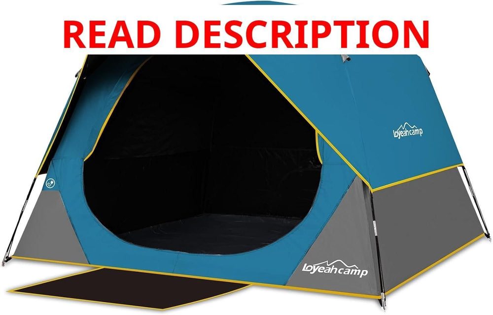 LOYEAHCAMP Tent 4/6 Person Blackout Rainfly