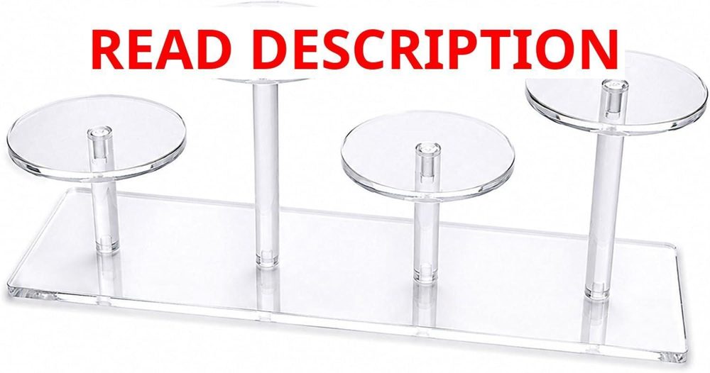Acrylic Figure Stand Round for Statues/Cupcakes