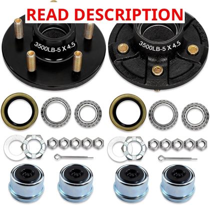 Trailer Hub Kit 5 Bolt 4.5" (2 Sets)