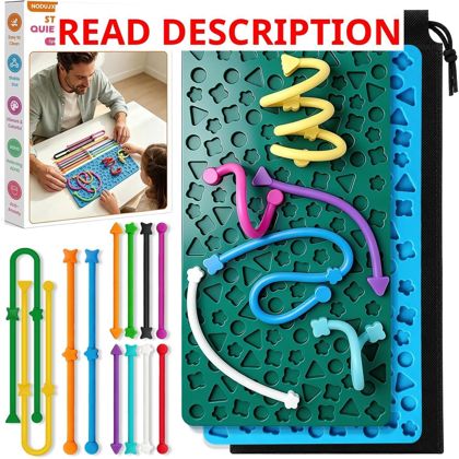 Sensory Activity Board 2-Pack Silicone Fidget