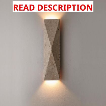Travertine Wall Sconce: Up Down Light
