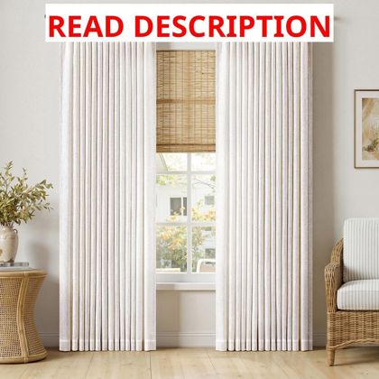 MIULEE Pinch Pleated Linen Curtains 60x96