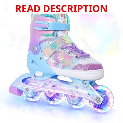 Nattork Kids Inline Skates 4 Sizes Adjustable