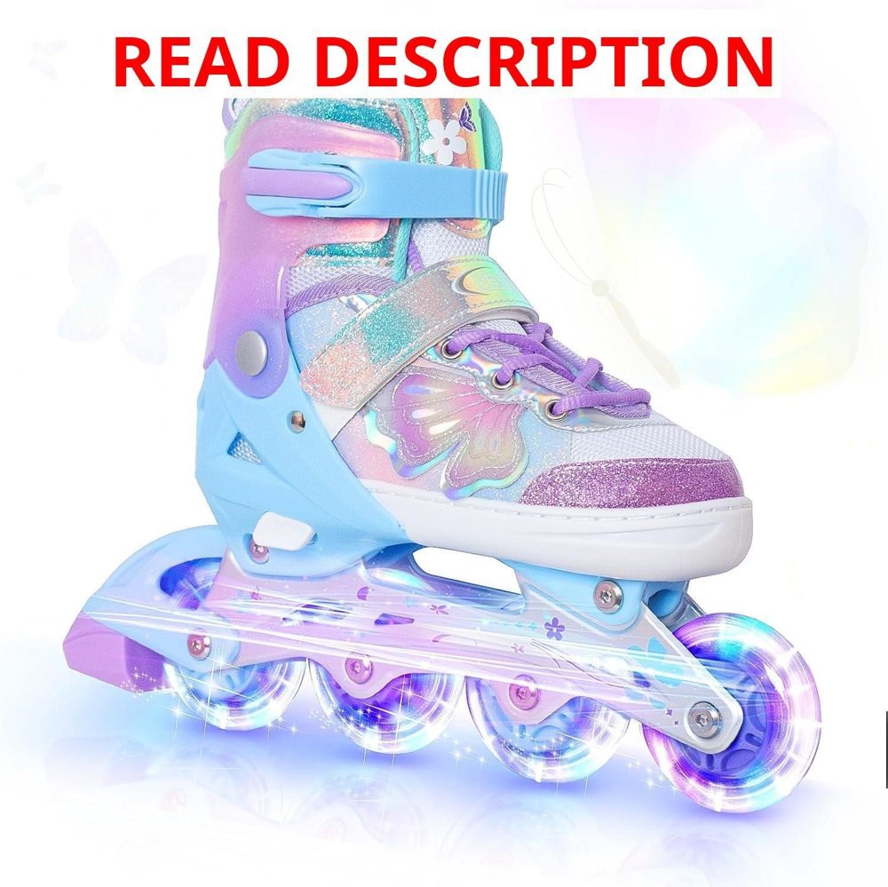 Nattork Kids Inline Skates 4 Sizes Adjustable