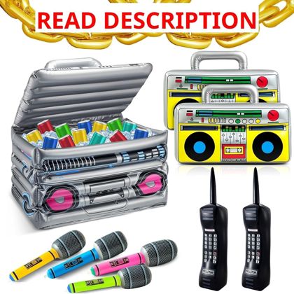 Cunhill 29Pcs 80s/90s Halloween Boombox Set