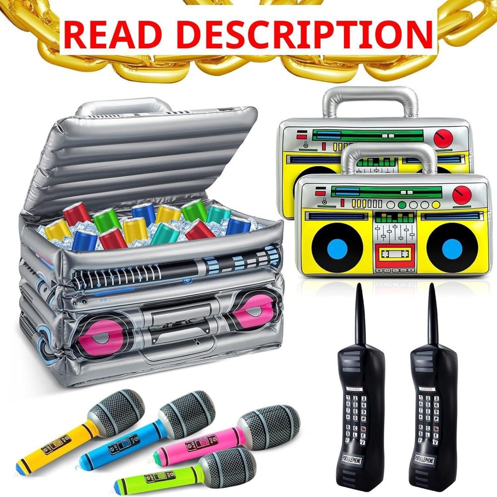 Cunhill 29Pcs 80s/90s Halloween Boombox Set